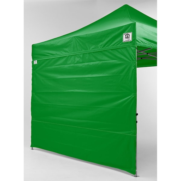10-Foot Canopy Tent Wall Set, 1 Solid Sidewall And 1 Middle Zipper Sidewall Only, Kelly Green